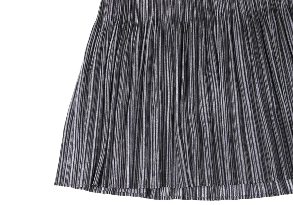 プリーツプリーズPLEATS PLEASE ヘムフリルプリーツスカート グレー1 K-164900_007
