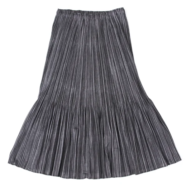 プリーツプリーズPLEATS PLEASE ヘムフリルプリーツスカート グレー1 K-164900_009