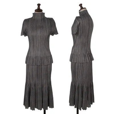 PLEATS PLEASE Hem Frill Pleated T Shirt & Skirt