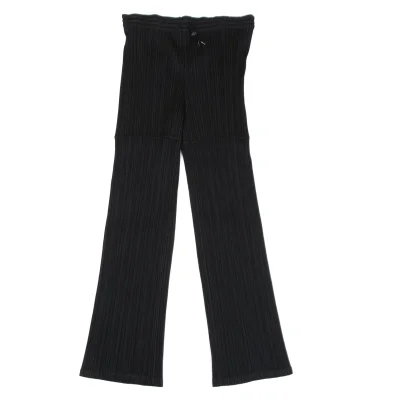 PLEATS PLEASE Mesh Pleats Switching Drawstring Pants