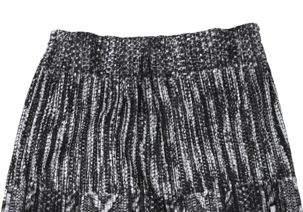 PLEATS PLEASE Cable Knit Print Pleats Skirt K-164907_004