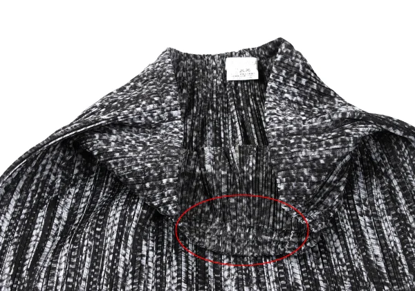 PLEATS PLEASE Cable Knit Print Pleats Skirt K-164907_005