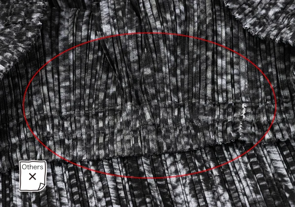 PLEATS PLEASE Cable Knit Print Pleats Skirt K-164907_006