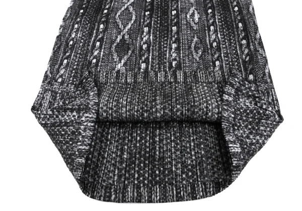 PLEATS PLEASE Cable Knit Print Pleats Skirt K-164907_010