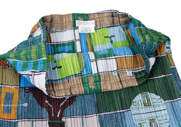 PLEATS PLEASE Graphic Printed Flare Skirt K-164909_005