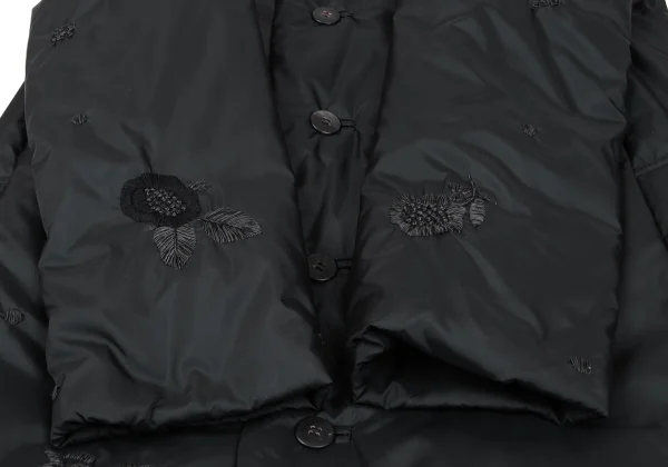 ISSEY MIYAKE HaaT Mink Fur Neck Embroidery Design Down Coat K-164910_008