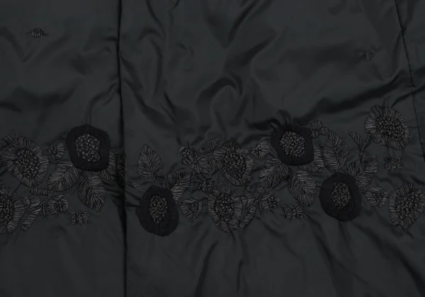 ISSEY MIYAKE HaaT Mink Fur Neck Embroidery Design Down Coat K-164910_012