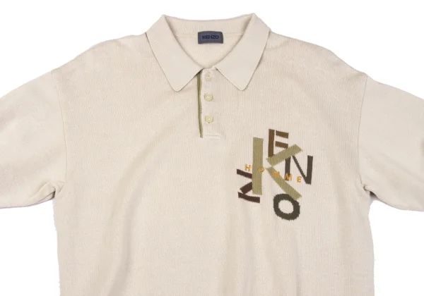 KENZO Cotton Logo Weave Design Polo Shirt K-164911_002