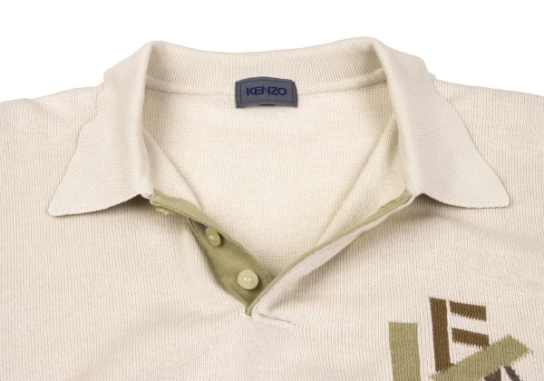 KENZO Cotton Logo Weave Design Polo Shirt K-164911_005