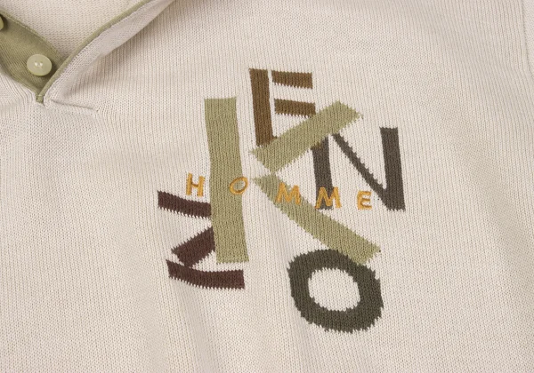 KENZO Cotton Logo Weave Design Polo Shirt K-164911_006