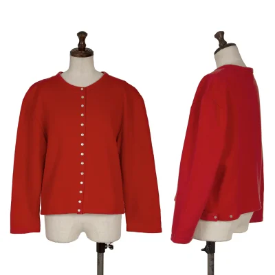 agnes b. Cotton Snap Button Sweat Cardigan