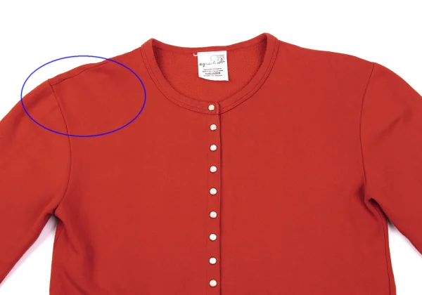 agnes b. Cotton Snap Button Sweat Cardigan K-164912_003