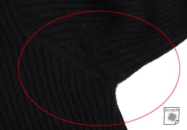 tricot COMME des GARCONS Wool High Neck Rib Knit K-164916_004