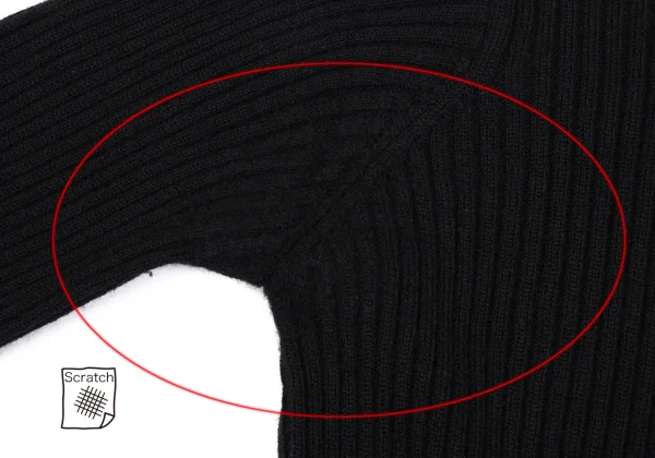 tricot COMME des GARCONS Wool High Neck Rib Knit K-164916_005