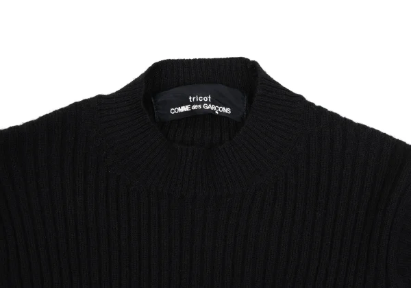 tricot COMME des GARCONS Wool High Neck Rib Knit K-164916_006