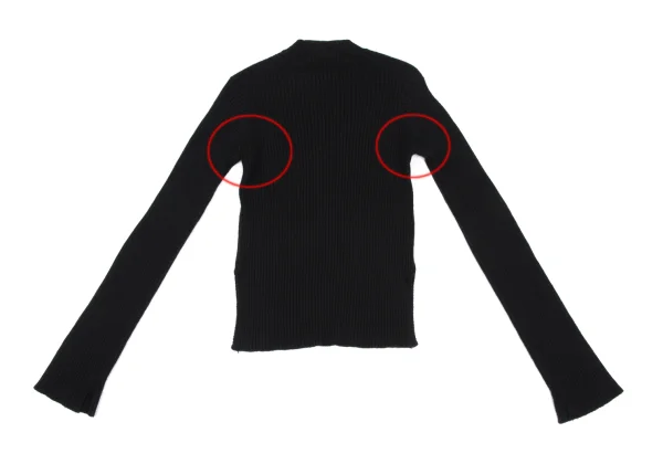 tricot COMME des GARCONS Wool High Neck Rib Knit K-164916_011