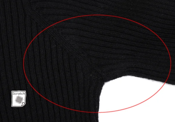 tricot COMME des GARCONS Wool High Neck Rib Knit K-164916_012