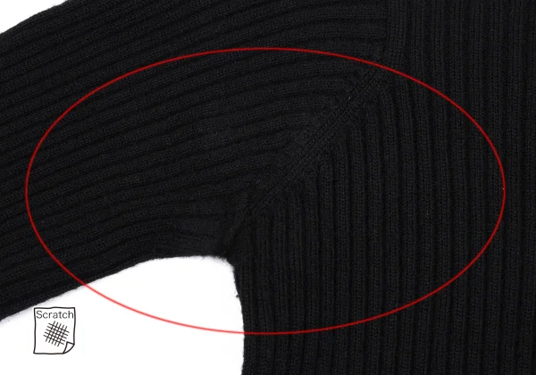 tricot COMME des GARCONS Wool High Neck Rib Knit K-164916_013