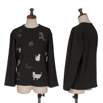 COMME des GARCONS Cat Print Top