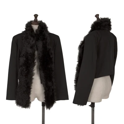 COMME des GARCONS Acrylic Fur Docking Spencer Jacket