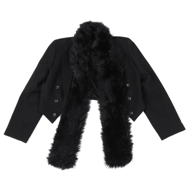 COMME des GARCONS Acrylic Fur Docking Spencer Jacket K-164919_002