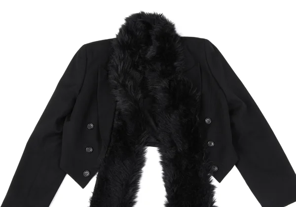 COMME des GARCONS Acrylic Fur Docking Spencer Jacket K-164919_003