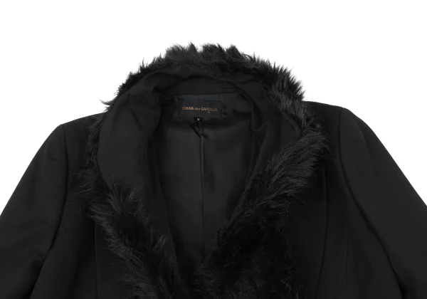 COMME des GARCONS Acrylic Fur Docking Spencer Jacket K-164919_005