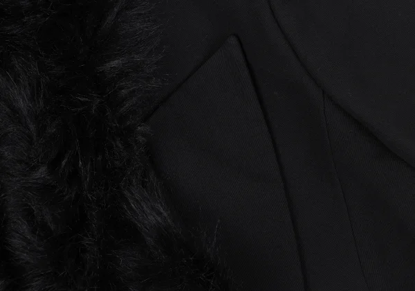 COMME des GARCONS Acrylic Fur Docking Spencer Jacket K-164919_006