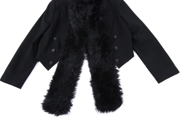 COMME des GARCONS Acrylic Fur Docking Spencer Jacket K-164919_010