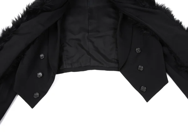 COMME des GARCONS Acrylic Fur Docking Spencer Jacket K-164919_011