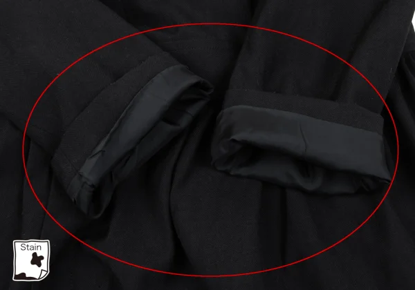 COMME des GARCONS Wool Lapel Design Herringbone Belted Coat K-164922_006