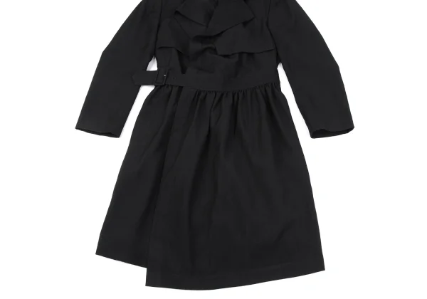 COMME des GARCONS Wool Lapel Design Herringbone Belted Coat K-164922_007