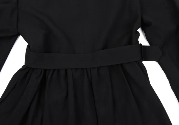 COMME des GARCONS Wool Lapel Design Herringbone Belted Coat K-164922_015