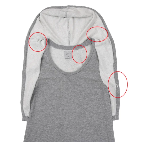 MIHARA YASUHIRO Crushed Hem Sleeveless Sweat Dress K-164925_005