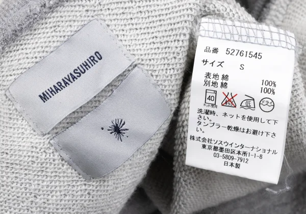 MIHARA YASUHIRO Crushed Hem Sleeveless Sweat Dress K-164925_020