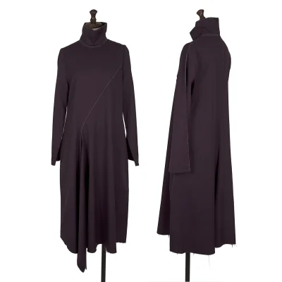TAKESHI KOSAKA by Y's Pink Label Wool Stitch Design High Neck Dress