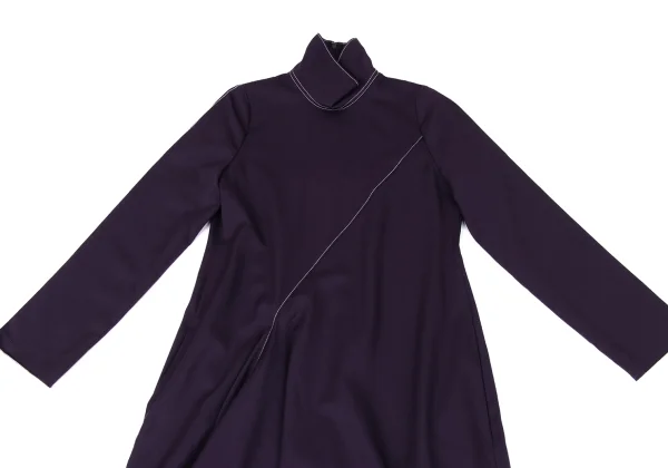 TAKESHI KOSAKA by Y's Pink Label Wool Stitch Design High Neck Dress K-164926_003