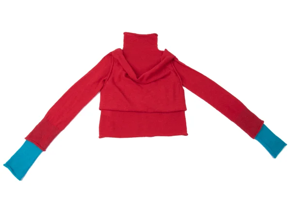 ISSEY MIYAKE Alpaca Blend Folded Layered Knit Sweater K-164932_012