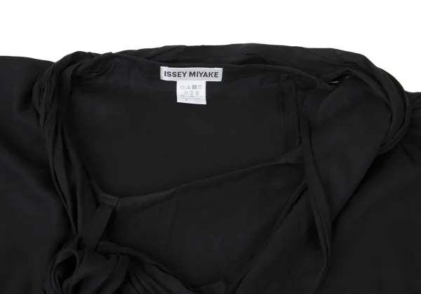 ISSEY MIYAKE Cotton Stole Neck Poncho K-164933_004