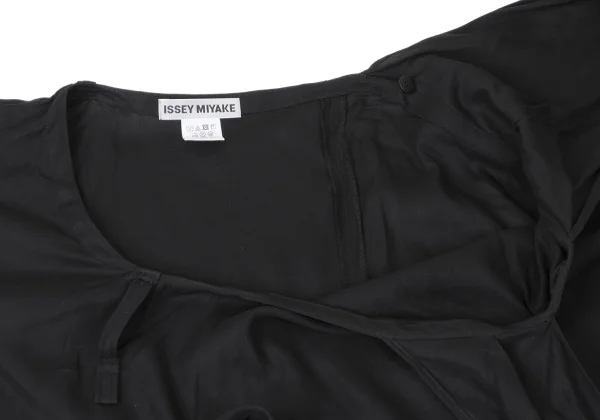 ISSEY MIYAKE Cotton Stole Neck Poncho K-164933_006