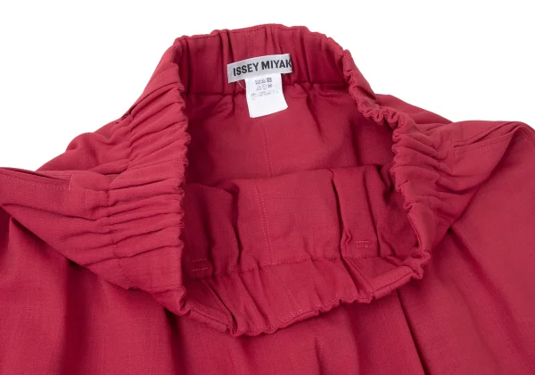 ISSEY MIYAKE Wool Nylon Stretch Tuck Pants K-164934_004