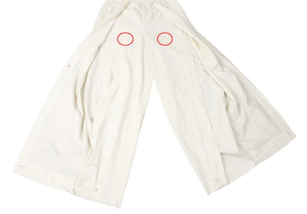 ISSEY MIYAKE  Front Button Tuck Design Pants K-164935_010