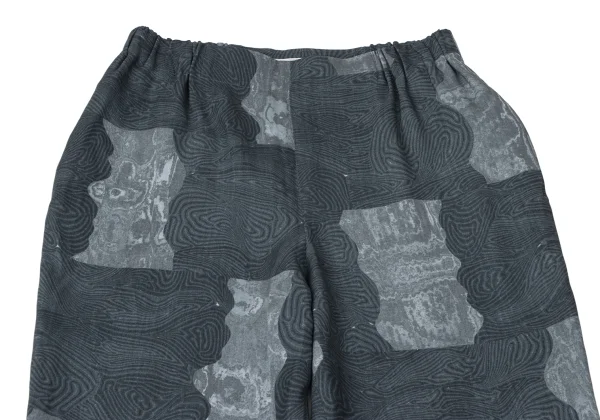 ISSEY MIYAKE Printed Button Hem Tapered Pants K-164936_002