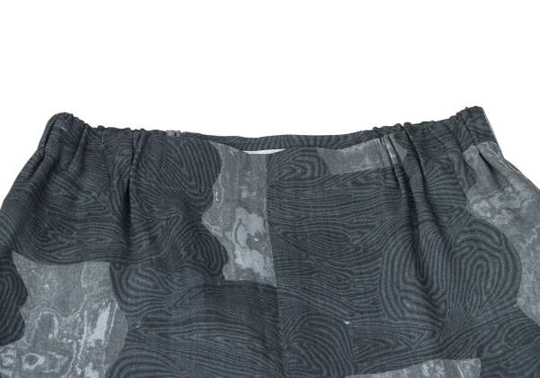 ISSEY MIYAKE Printed Button Hem Tapered Pants K-164936_003