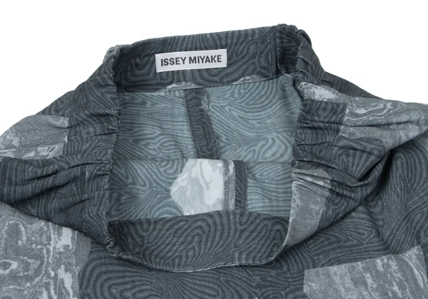 ISSEY MIYAKE Printed Button Hem Tapered Pants K-164936_005