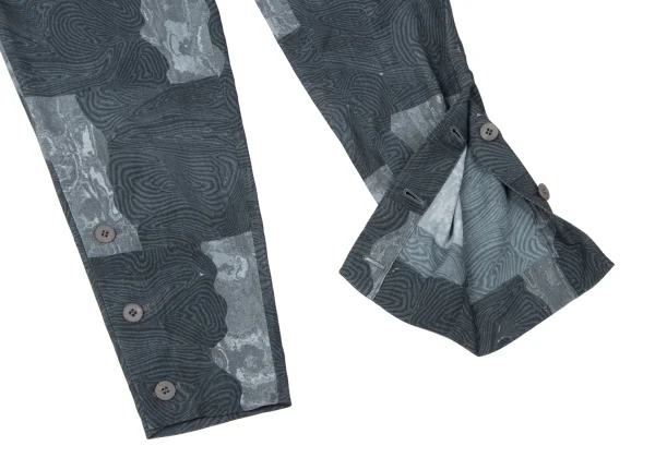 ISSEY MIYAKE Printed Button Hem Tapered Pants K-164936_008