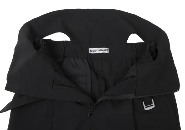 ISSEY MIYAKE Poly High-waist Stretch Belted Pants K-164938_004