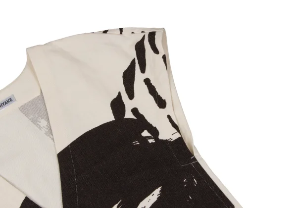 ISSEY MIYAKE Graphic Printed V Neck Sleeveless Dress K-164940_005