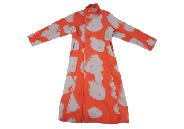 ISSEY MIYAKE Patterned High Neck Coat K-164941_002