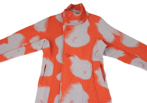 ISSEY MIYAKE Patterned High Neck Coat K-164941_003